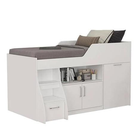 Cama de Solteiro Bianca Multifunção com Escrivaninha - Cimol - Cimol com. e ind. de moveis ltda Menor preço em Cama de Solteiro Bianca Multifunção com Escrivaninha - Cimol - Cimol com. e ind. de moveis ltda
