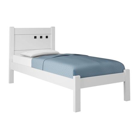 Cama de Solteiro Branca Paola II Framar Menor preço em Cama de Solteiro Branca Paola II Framar