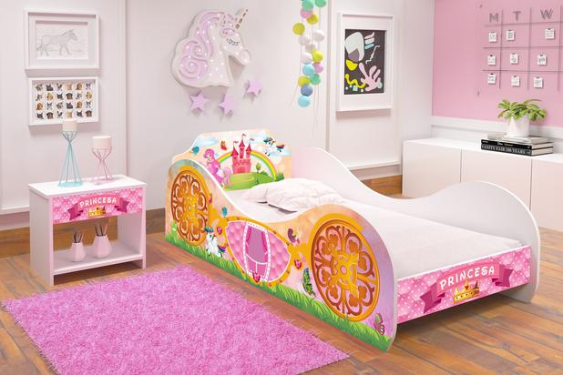 Cama de solteiro carruagem princesa encantada - rpm móveis - Rpm moveis Menor preço em Cama de solteiro carruagem princesa encantada - rpm móveis - Rpm moveis