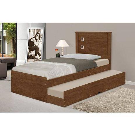 Cama de Solteiro Com Auxiliar Barcelona Mel II - Tebarrot Menor preço em Cama de Solteiro Com Auxiliar Barcelona Mel II - Tebarrot