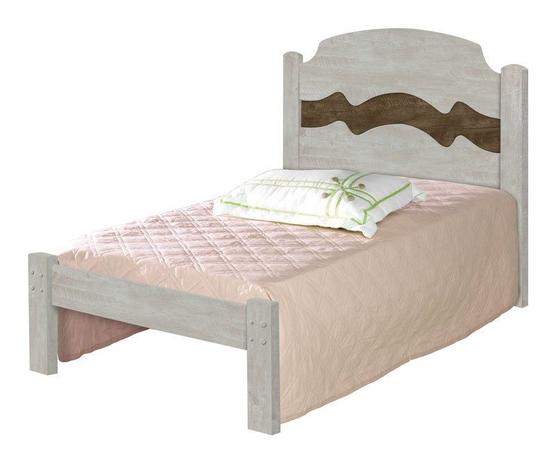 Cama de Solteiro Íris Avelã com Castanho - Cambel Móveis Menor preço em Cama de Solteiro Íris Avelã com Castanho - Cambel Móveis