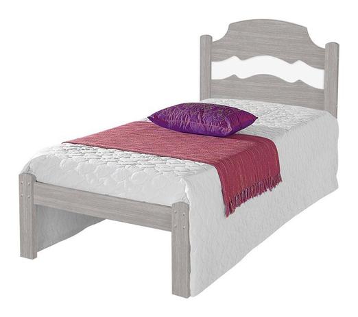 Cama de Solteiro Íris Carvalho com Branco - Cambel Móveis Menor preço em Cama de Solteiro Íris Carvalho com Branco - Cambel Móveis