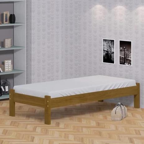 Cama de Solteiro Turca de Madeira Maciça Reforçada Imbuia - Nemargi Menor preço em Cama de Solteiro Turca de Madeira Maciça Reforçada Imbuia - Nemargi