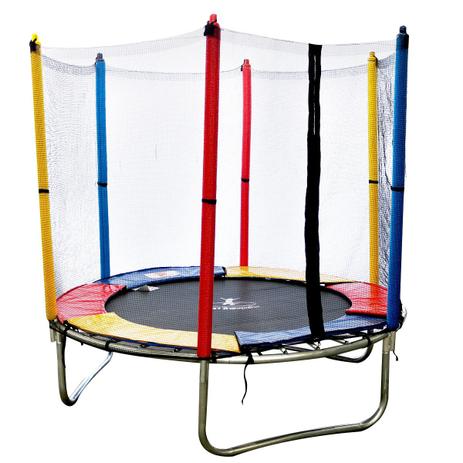 Cama Elástica 1,83m Henri Trampolim Linha Kids Preta Menor preço em Cama Elástica 1,83m Henri Trampolim Linha Kids Preta