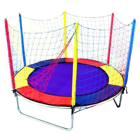 Cama Elástica 2,00m Multicolorida - Central dos brinquedos Menor preço em Cama Elástica 2,00m Multicolorida - Central dos brinquedos