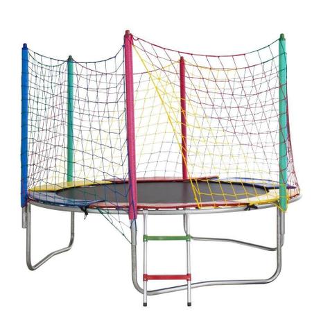Cama Elástica 2,44m ChicoPlay Lona Preta sem Emenda Menor preço em Cama Elástica 2,44m ChicoPlay Lona Preta sem Emenda