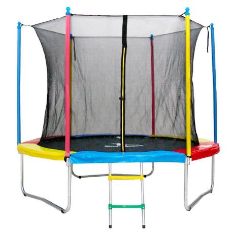 Cama Elastica 2,44m Linha Home Plus com Ziper - Henri Trampolim Menor preço em Cama Elastica 2,44m Linha Home Plus com Ziper - Henri Trampolim