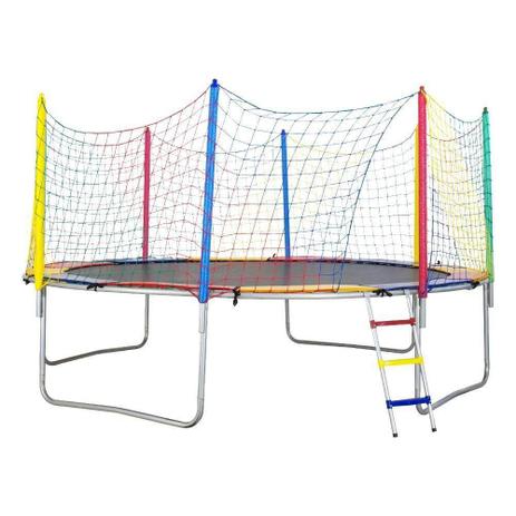 Cama Elástica 3,66m ChicoPlay Lona Preta sem Emenda Menor preço em Cama Elástica 3,66m ChicoPlay Lona Preta sem Emenda