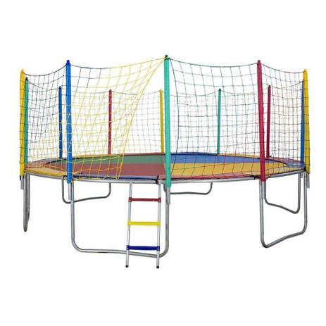 Menor preço em Cama Elástica 4,27m 6 Pés ChicoPlay Lona Colorida Nacional