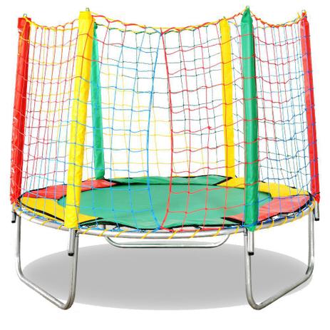 Cama Elástica Jundplay 170cm Multicolorida Menor preço em Cama Elástica Jundplay 170cm Multicolorida