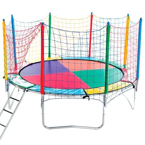 Cama Elástica Nacional 3,10m Full Collors - Mundi toys Menor preço em Cama Elástica Nacional 3,10m Full Collors - Mundi toys