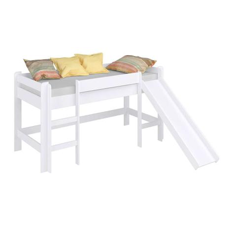 Cama Elevada com Escorregador Safira Branca - Completa móveis é ruim? Cama Elevada com Escorregador Safira Branca - Completa móveis é boa?