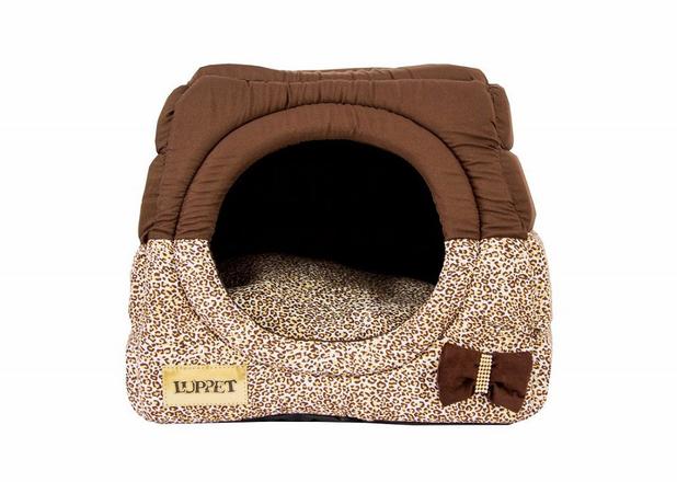 Cama Iglu e Toca Para Cachorro Luppet Luxo Marrom Onça Menor preço em Cama Iglu e Toca Para Cachorro Luppet Luxo Marrom Onça