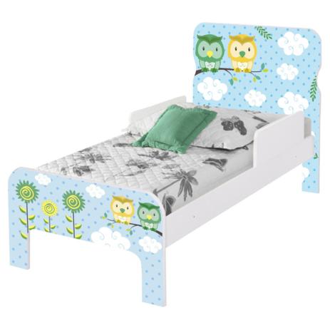 Cama Infantil Adesivada Corujinhas com Colchão - Casah Menor preço em Cama Infantil Adesivada Corujinhas com Colchão - Casah