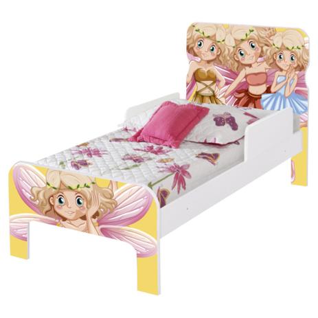 Cama Infantil Adesivada Fadinhas Coloridas - Casah Menor preço em Cama Infantil Adesivada Fadinhas Coloridas - Casah