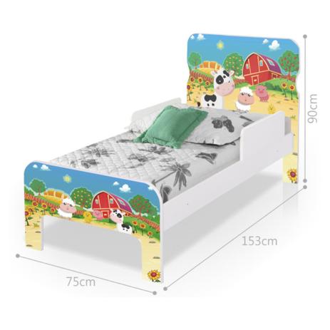 Menor preço em Cama Infantil Adesivada Fazendinha Colorida - Casah