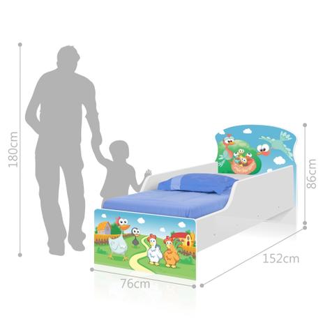 Cama Infantil Adesivada Fazendinha com Colchão - Tebarrot Menor preço em Cama Infantil Adesivada Fazendinha com Colchão - Tebarrot