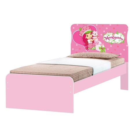 Cama Infantil Adesivada Moranguinho J&A Móveis Moranguinho Menor preço em Cama Infantil Adesivada Moranguinho J&A Móveis Moranguinho