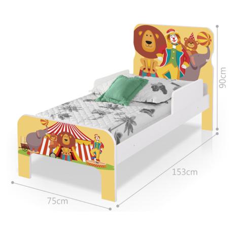 Menor preço em Cama Infantil Adesivada Palhaço Circo com Colchão - Casah
