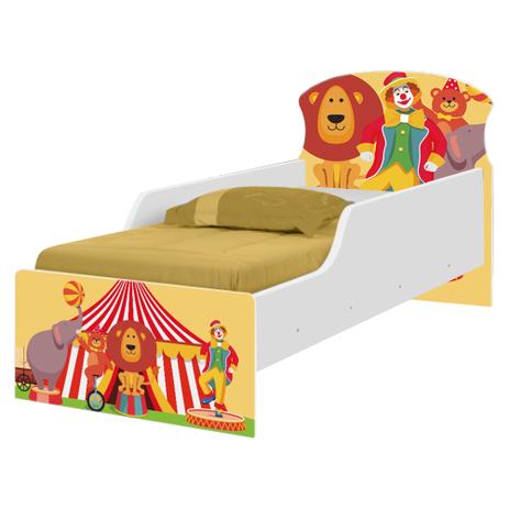 Cama Infantil Adesivada Palhaço Circo com Colchão - Tebarrot Menor preço em Cama Infantil Adesivada Palhaço Circo com Colchão - Tebarrot