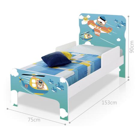 Cama Infantil Adesivada Patrulha Animal com Colchão - Casah Menor preço em Cama Infantil Adesivada Patrulha Animal com Colchão - Casah