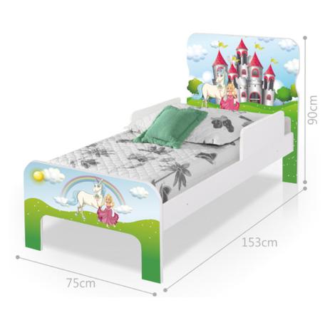 Menor preço em Cama Infantil Adesivada Princesa Encantada com Colchão - Casah