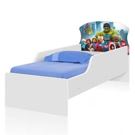 Cama Infantil Adesivada Safira Heróis Guerreiros com Colchão - Tebarrot Menor preço em Cama Infantil Adesivada Safira Heróis Guerreiros com Colchão - Tebarrot