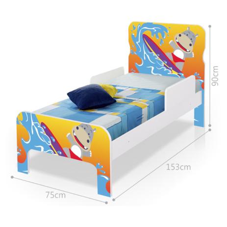 Cama Infantil Adesivada Surfista - Casah Menor preço em Cama Infantil Adesivada Surfista - Casah