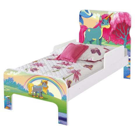 Cama Infantil Adesivada Unicórnio Feliz - Casah Menor preço em Cama Infantil Adesivada Unicórnio Feliz - Casah