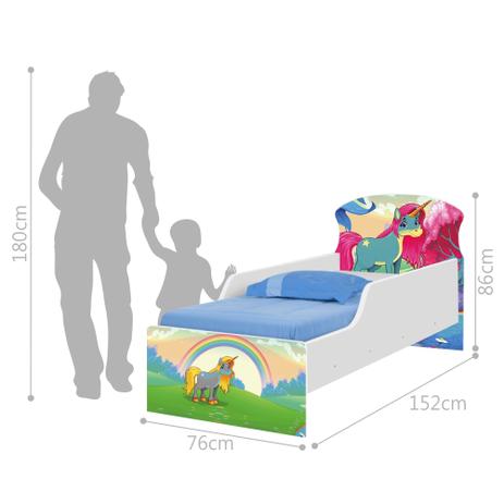 Cama Infantil Adesivada Unicórnio Feliz com Colchão - Tebarrot Menor preço em Cama Infantil Adesivada Unicórnio Feliz com Colchão - Tebarrot