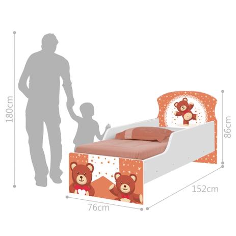 Cama Infantil Adesivada Ursinhos de Pelúcia com Colchão - Tebarrot Menor preço em Cama Infantil Adesivada Ursinhos de Pelúcia com Colchão - Tebarrot