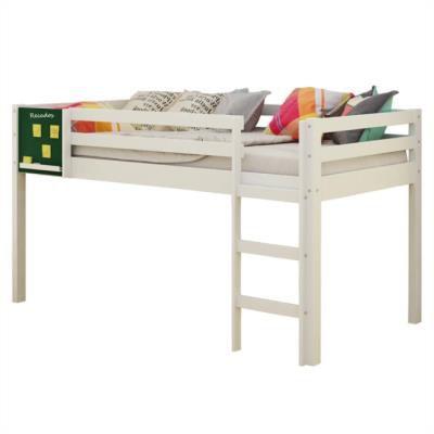 Cama infantil alta em madeira maciça e mini lousa - casatema Menor preço em Cama infantil alta em madeira maciça e mini lousa - casatema