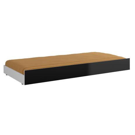 Cama Infantil Auxiliar 354 Preto - Multimóveis Menor preço em Cama Infantil Auxiliar 354 Preto - Multimóveis