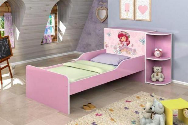 Cama Infantil Baú Liz Moranguinho com Colchão - Jampa móveis Menor preço em Cama Infantil Baú Liz Moranguinho com Colchão - Jampa móveis