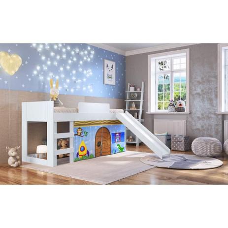 Cama infantil menino com escorregador Clearance