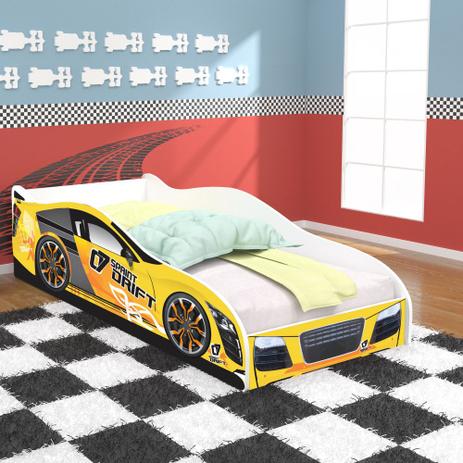Cama Infantil Carro Drift  150x70 cm - Amarelo / Branco - RPM Móveis é boa?