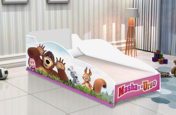 Cama infantil carro masha e o urso com colchão- lojas movex Menor preço em Cama infantil carro masha e o urso com colchão- lojas movex