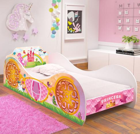Cama Infantil Carruagem Princesa Encantada - RPM Móveis Menor preço em Cama Infantil Carruagem Princesa Encantada - RPM Móveis