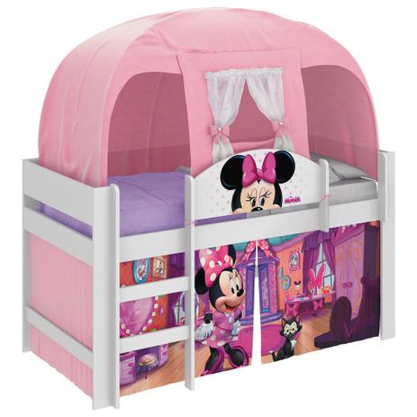 Cama Infantil com Barraca Minnie Disney Play Rosa Pura Magia Menor preço em Cama Infantil com Barraca Minnie Disney Play Rosa Pura Magia