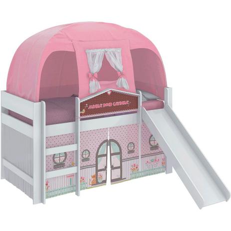 Cama Infantil Escorrega e Barraca Doce Casinha Pura Magia Menor preço em Cama Infantil Escorrega e Barraca Doce Casinha Pura Magia