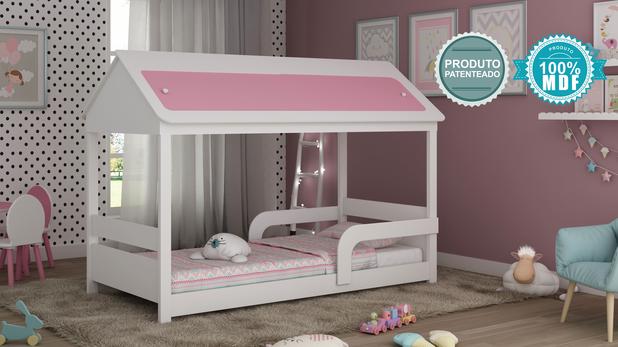 Cama infantil gelius sleep com porta bau branca rosa é boa?