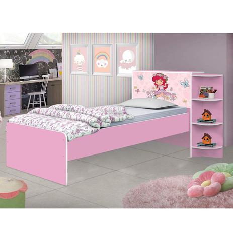 Cama Infantil Liz Moranguinho JA Móveis Rosa Menor preço em Cama Infantil Liz Moranguinho JA Móveis Rosa