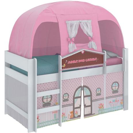 Cama Infantil Minha Doce Casinha Play com Barraca - Pura magia Menor preço em Cama Infantil Minha Doce Casinha Play com Barraca - Pura magia