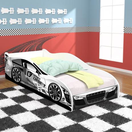 Cama infantil/ mini cama infantil carro drift branco - rpm móveis - Rpm moveis Menor preço em Cama infantil/ mini cama infantil carro drift branco - rpm móveis - Rpm moveis