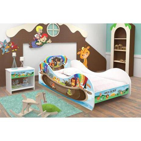 Cama infantil/ mini cama infantil carruagem arca de noé - rpm móveis Menor preço em Cama infantil/ mini cama infantil carruagem arca de noé - rpm móveis