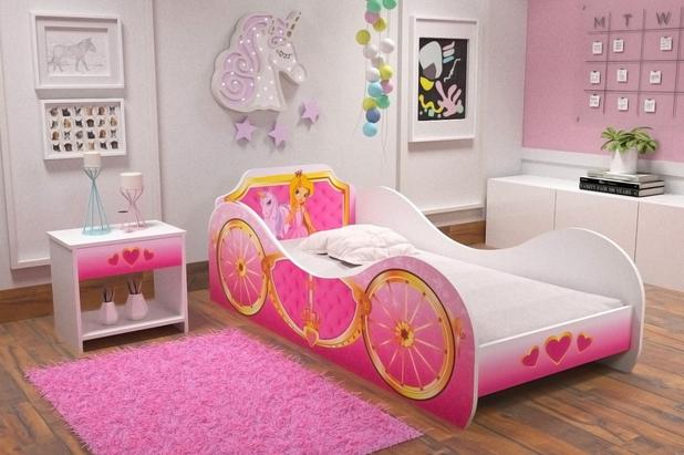 Cama infantil/ mini cama infantil carruagem princesa unicórnio c/ colchão - rpm móveis - Rpm moveis Menor preço em Cama infantil/ mini cama infantil carruagem princesa unicórnio c/ colchão - rpm móveis - Rpm moveis
