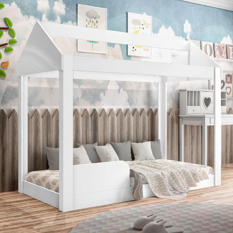 Cama Infantil Montessoriana Crystal Baby 0,70X1,50m Branco - J A Menor preço em Cama Infantil Montessoriana Crystal Baby 0,70X1,50m Branco - J A
