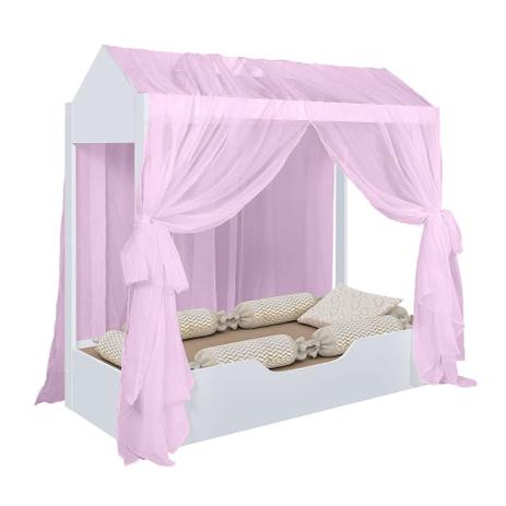 Cama Infantil Montessoriana Duda Branca e Lilás - Divaloto móveis Menor preço em Cama Infantil Montessoriana Duda Branca e Lilás - Divaloto móveis