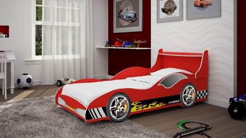 Cama Infantil Solteiro Carro Tuning P/colchÆo 88cm Vermelho - Gelius Menor preço em Cama Infantil Solteiro Carro Tuning P/colchÆo 88cm Vermelho - Gelius