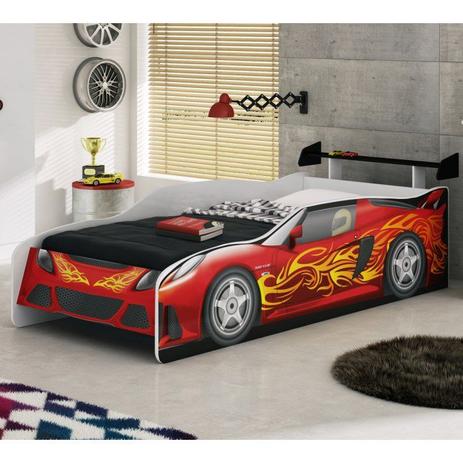 Cama Infantil Sport Car Branco Moveis Estrela - M estrela Menor preço em Cama Infantil Sport Car Branco Moveis Estrela - M estrela